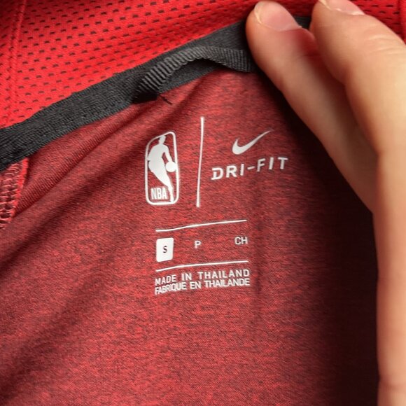 NBA Nike Houston Rockets Dri Fit Jacket Hoodie Warm Up Red Men's Small - Picture 11 of 13